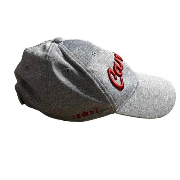Canadiana Men's Gray Canada 1867 Printed Baseball Hat - Picture 2 of 6
